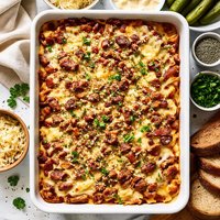 Reuben and Swiss Casserole Bake