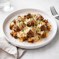 Reuben Meatball Casserole