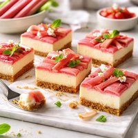 Rhubarb Cheesecake Bars