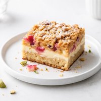 Rhubarb Cream Cheese Coffee Cake