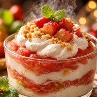 Rhubarb Cream Delight Dessert