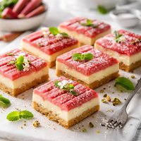 Rhubarb Cream Squares