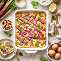 Rhubarb Custard Dessert