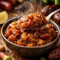 Rhubarb Date Chutney
