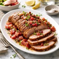 Rhubarb Pork Loin