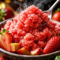 Rhubarb Strawberry Ice