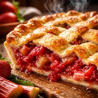 Rhubarb Strawberry Pie