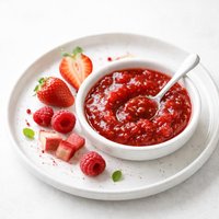 Rhubarb Strawberry Raspberry Jam