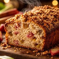 Rhubarb Streusel Bread