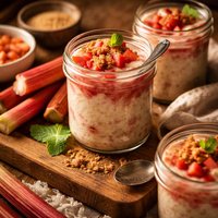 Rhubarb Tapioca Pudding