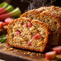 Rhubarb Tea Bread