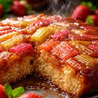 Rhubarb Upside Down Cake