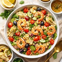 Rice a Roni Salad with Artichokes and Shrimp