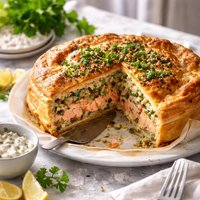 Rice and Salmon Pie