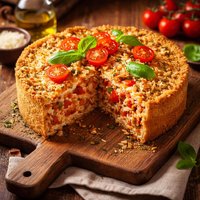 Rice and Tomato Pie