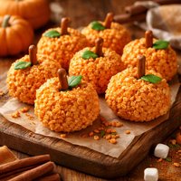 Rice Krispie Pumpkin Treats