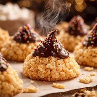 Rice Krispies Funnel Kisses