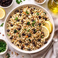 Rice Pilaf with Currants and Pine Nuts