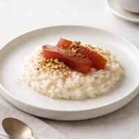 Rice Pudding with Quince Paste
