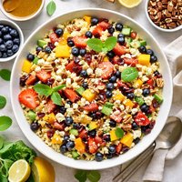 Rice Salad with Fruit and Nuts