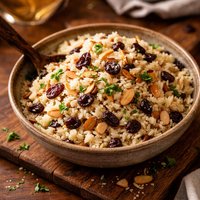 Rice with Almonds Raisins