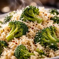 Rice with Broccoli and Parmesan