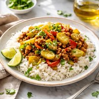 Rice with Chayote Fritanga