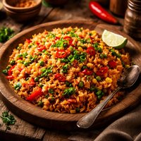 Rice with Chilies and Veggies