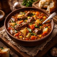 Rich and Hearty Crock Pot Vegetable Beef Soup