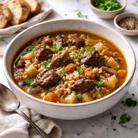 Rich Beef and Barley Soup
