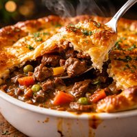Rich Beef Pot Pie Casserole