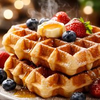 Rich Belgian Style Waffles