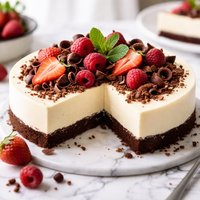 Rich No Bake Cheesecake W Chocolate Graham Crust