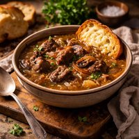 Rich Onion Beef Soup