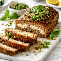 Ricotta and Pesto Meatloaf