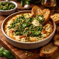 Ricotta Baked with Pesto