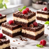 Ricotta Filled Brownie Squares