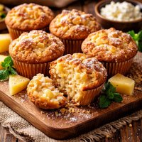 Ricotta Pineapple Muffins