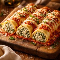 Ricotta Spinach Cannelloni