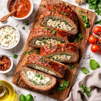 Ricotta Stuffed Meatloaf