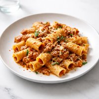 Rigatoni with Creamy Tomato and Sausage Sauce