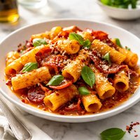 Rigatoni with Spicy Italian Salami