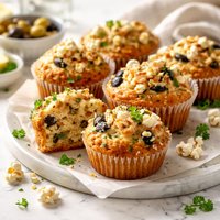 Ripe Olive Popcorn Muffins