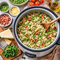Risi E Bisi Italian Rice and Peas Rice Cooker