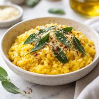 Risotto Baked with Sage and Saffron