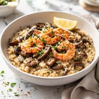 Risotto Shrimp and Wild Mushroom