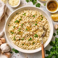 Risotto with Garlic and Parmesan