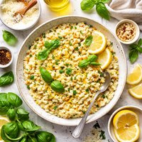 Risotto with Lemon and Basil