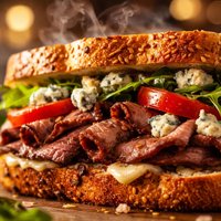 Roast Beef and Blue Cheese Sandwich