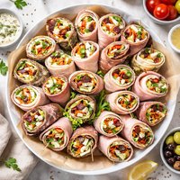 Roast Beef or Ham and Turkey Appetizer Roll Ups